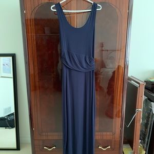 Tahari Maxi dress with waist ruching detail